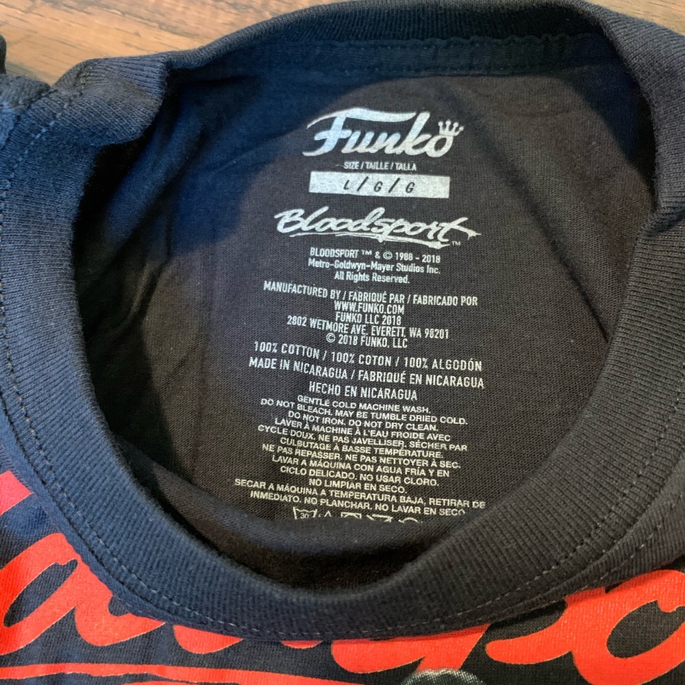NIB FUNKO HOME VIDEO TEE, BLOODSPORT - Picture 5 of 8